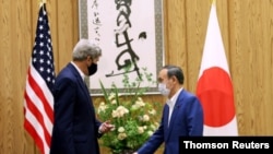 U.S. climate envoy Kerry visits Tokyo for talks with Suga, Aug. 31, 2021.