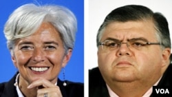 Kandidat Kepala IMF tinggal dua orang, Menkeu Perancis Christine Lagarde (kiri) dan Gubernur Bank sentral Meksiko, Agustin Carstens