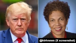 নব-নির্বাচিত প্রেসিডেন্ট ডলান্ড ট্রাম্প এবং ওয়াশিংটন ডিসট্রিক্ট জাজ তানিয়া চুটকান।