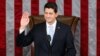 Newly elected House Speaker Paul Ryan of Wisconsin takes the oath of office in the House Chamber on Capitol Hill in Washington, Oct. 29, 2015. 