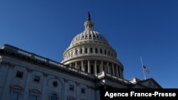 The U.S. Capitol is seen during a vote whether to approve a recommendation to hold Steve Bannon in criminal contempt on Oct. 21, 2021 in Washington.