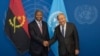 O Secretário-Geral António Guterres (à direita) reúne-se com João Manuel Gonçalves Lourenço, Presidente da República de Angola.
