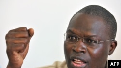 Le maire de Dakar, Khalifa Sall de "Benno Siggil Senegal", Dakar, le 19 mars 2009