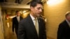 Dân biểu Paul Ryan đến dự một cuộc họp của Đảng Cộng hòa tại trụ sở Quốc hội Mỹ, Washington, ngày 21 tháng 10, 2015.