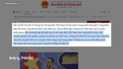 Việt Nam đòi Trung Quốc thả ngư dân và tàu cá bị bắt giữ, nêu lo ngại về radar ở Biển Đông