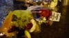 Flowers are laid at the scene after an attack on Westminster Bridge in London, March 22, 2017. 