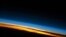 FILE - This image of sunset on the Indian Ocean was taken by astronauts aboard the International Space Station (ISS). The image presents an edge-on, or limb view, of the Earth’s atmosphere as seen from orbit.