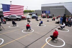 Democratic presidential candidate former Vice President Joe Biden speaks during a campaign event at UAW Region 1 headquarters in Warren, Mich., Sept. 9, 2020.