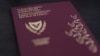 Photo illustration of a Cypriot passport, October 12, 2019.