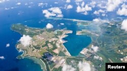 Căn cứ hải quân của Mỹ trên đảo Guam.