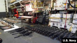 عکس آرشیف از تسلیحات ایران که به حوثی‌ها قاچاق می‌شد