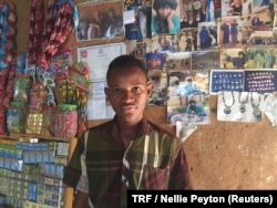 Abdoul Afori poses for a photo in his family's jewelry workshop, Agadez, Niger, Feb. 21, 2018.