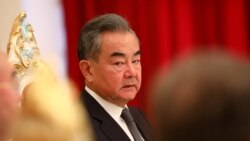 This handout picture released by the Russian Foreign Minister on July 14, 2021 shows Chinese Foreign Minister Wang Yi attending a Shanghai Cooperation Organization meeting.