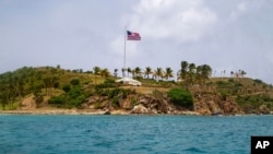 A view of Little St. James Island, in the U. S. Virgin Islands, a property owned by Jeffrey Epstein, July 9, 2019. 