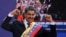 Venezuela's President Nicolas Maduro gestures to supporters after he was sworn in for a third six-year term, in Caracas, Venezuela, Jan. 10, 2025. 