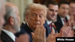 Претседателот Доналд Трамп во Белата куќа