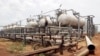 An oil processing facility is seen at an oilfield in Unity State, South Sudan, April 22, 2012.