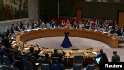 United Nations Security Council votes on a ceasefire proposal