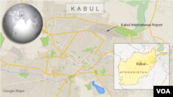 Kabul airport map.