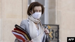 FILE - French Defense Minister Florence Parly.