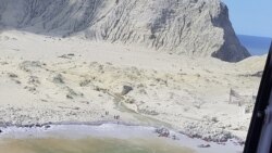 A view of White Island, New Zealand after a volcanic eruption, Dec. 9, 2019, in this picture obtained from social media. (Credit: Auckland Rescue Helicopter Trust)