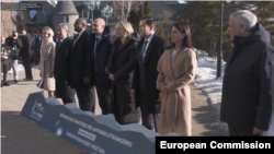 U.S. Secretary of State Marco Rubio, second from right, and fellow diplomats are pictured during the G7 foreign ministers meeting in La Malbaie, Quebec, Canada, March 13, 2025. (European Commission)