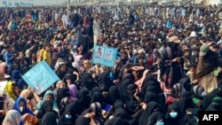 বেলুচ জাতীয় সমাবেশে যোগ দেয়া জনতার একাংশ। ফটোঃ ২৮ জুলাই, ২০২৪। 