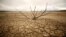 Dried-out branches are seen amongst caked mud at Theewaterskloof dam near Cape Town, South Africa, Jan. 20, 2018. 