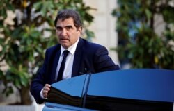 French political party Les Republicans' Christian Jacob arrives to attend a meeting with political party leaders at the Hotel Matignon in Paris, May 20, 2020.