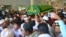 Muslim mourners in Yangon carry the coffin of Ko Ni, a slain NLD member and lawyer, Jan. 30, 2017. (Paul Vrieze/VOA)