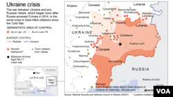 Separatists Area of Control in Ukraine