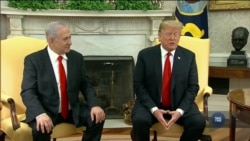 Президент Дональд Трамп офіційно визнав суверенітет Ізраїлю над Голанськими висотами. Відео