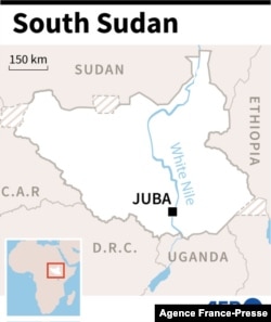 Map of South Sudan