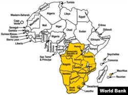 Map of SADC (World Bank)