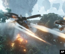 The inhabitants of director James Cameron's fictional planet fight for survival against humans in "Avatar."