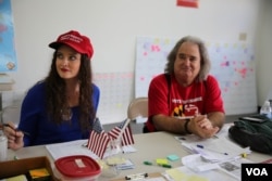 Trump supporters in Anne Arundel County, Maryland. (Photo: J. Oni / VOA)
