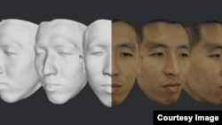 The Bellus3D face scanner uses AI to create a 3D model of your face.