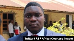 Le réalisateur Gaël Mpoyo a fui la ville de Bukavu après la diffusion du documentaire "Mbobero: la raison du plus fort est toujours la meilleure" ; ici sur une photo publiée le 18 juillet 2018. (Twitter/RSF Africa)