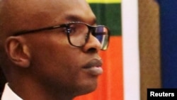 FILE - Burundi Foreign Minister Alain Aime Nyamitwe during a summit to discuss the crisis in Burundi, in Dar es Salaam, Tanzania, May 31, 2015. 