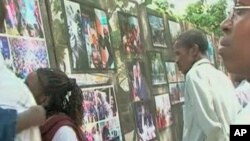 The U.S. embassy and the U.S-based Ford Foundation funded this photo exhibit and booklet called "Kenya Burning" in the run-up to the vote