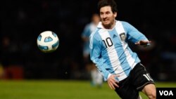 Lionel Messi fue el capitán de Argentina bajo la dirección ahora del entrenador Alejandro Sabella.