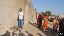Nigeria Boko Haram Police in Nigeria say four suicide bombers detonated explosives in the Borno state capital and killed more than a dozen people and wounded others. File (AP Photo/Jossy Ola)