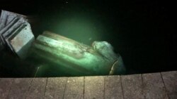 Statusa Kristofera Kolumba u jezeru u Ričmondu, u Virdžiniji (Instagram/@Videoguns)