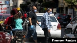 People guard against the coronavirus in Cairo, Egypt, on May 2, 2020.
