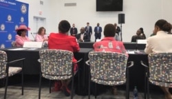 House Speaker Nancy Pelosi and Congresswoman Frederica Wilson participate in a round table discussion with the Haitian diaspora in Little Haiti, Miami, Florida, Oct. 3, 2019. (Photo: @SpeakerPelosi Twitter)
