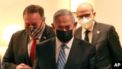 Secretary of State Mike Pompeo meets with civil society leaders in Tbilisi, Georgia, Nov. 18, 2020.