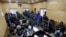 Journalists use the internet as they work inside a government-run media center in Srinagar, Jan. 10, 2020.