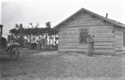 "Home of Peter Red Willow, Pine Ridge Reservation," ca. 1930.