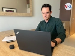 Álex Vásquez, corresponsal de la agencia de noticias Bloomberg en Caracas. Mayo, 2021. Foto: Cortesía