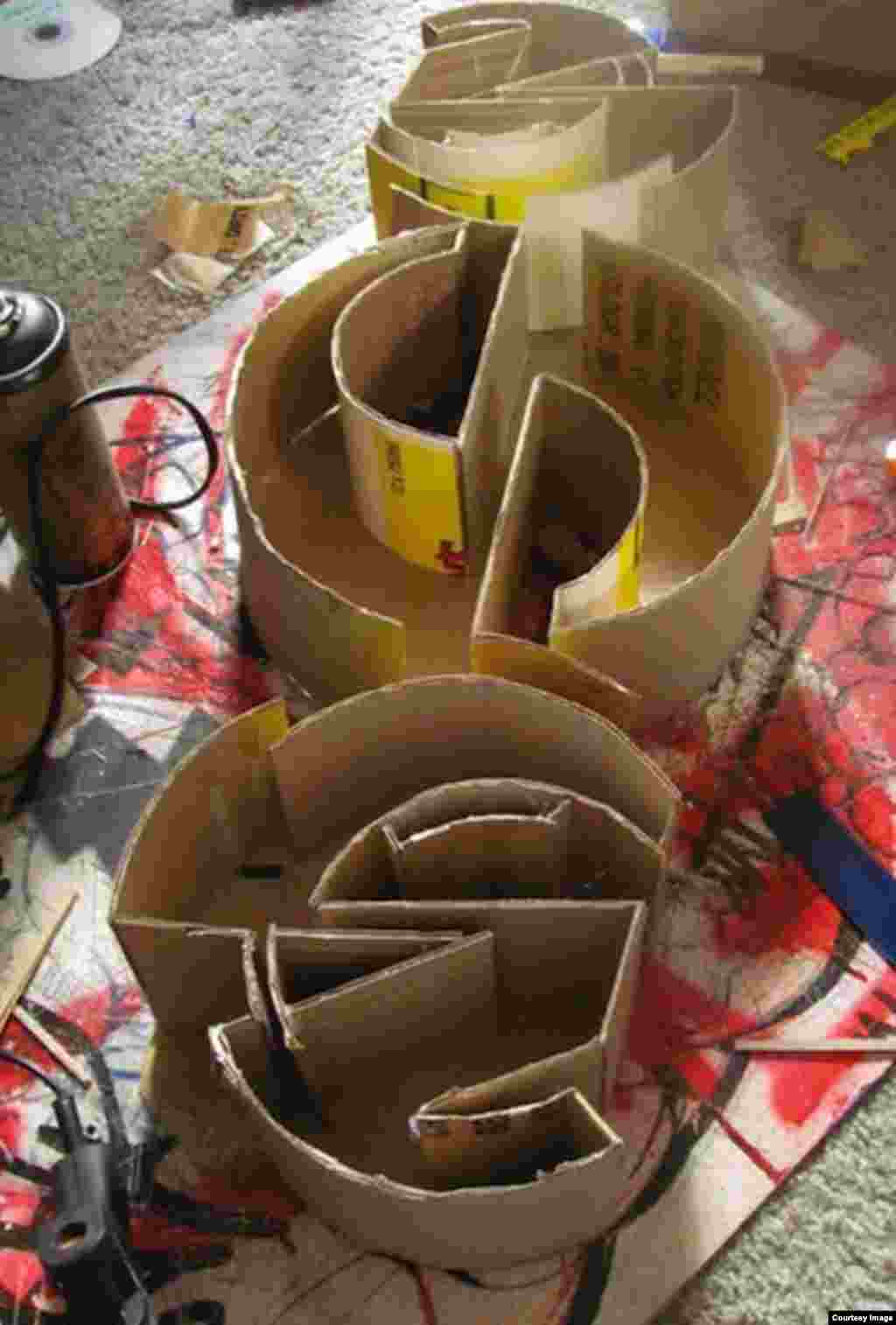 He’s now using cardboard to create his art, and is blurring the boundaries between art and architecture (S. Radebe)